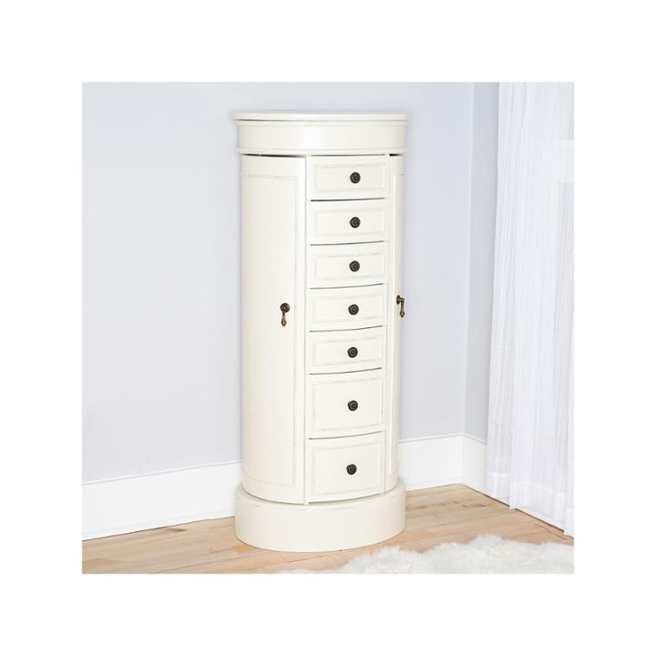 Hives & Honey Sabrina Tuscan White Jewelry Armoire