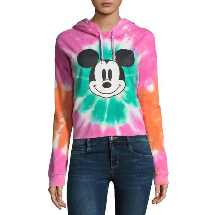 Mickey Mouse Cropped Sweatshirt-juniors