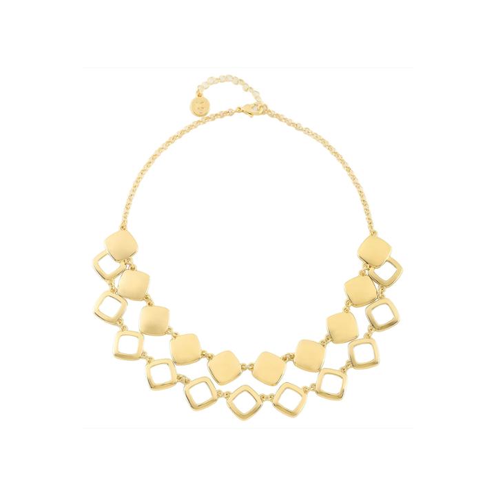 Liz Claiborne Gold-tone 2-row Drama Necklace