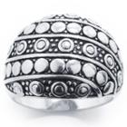 Sparkle Allure Sparkle Allure Womens Pure Silver Over Brass Dome Cocktail Ring