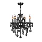 Catherine Collection 4 Light Chrome Finish And Crystal Chandelier