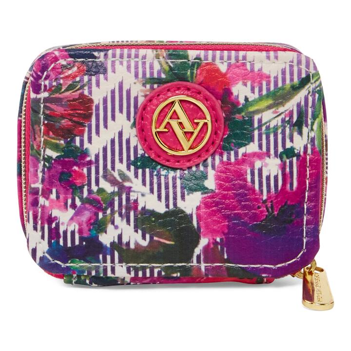 Adrienne Vittadini Floral Print Zip Around Pill Box