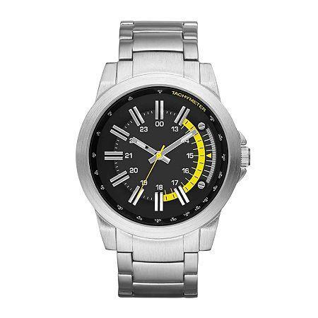 Mens Luminous Hand Round Case Watch