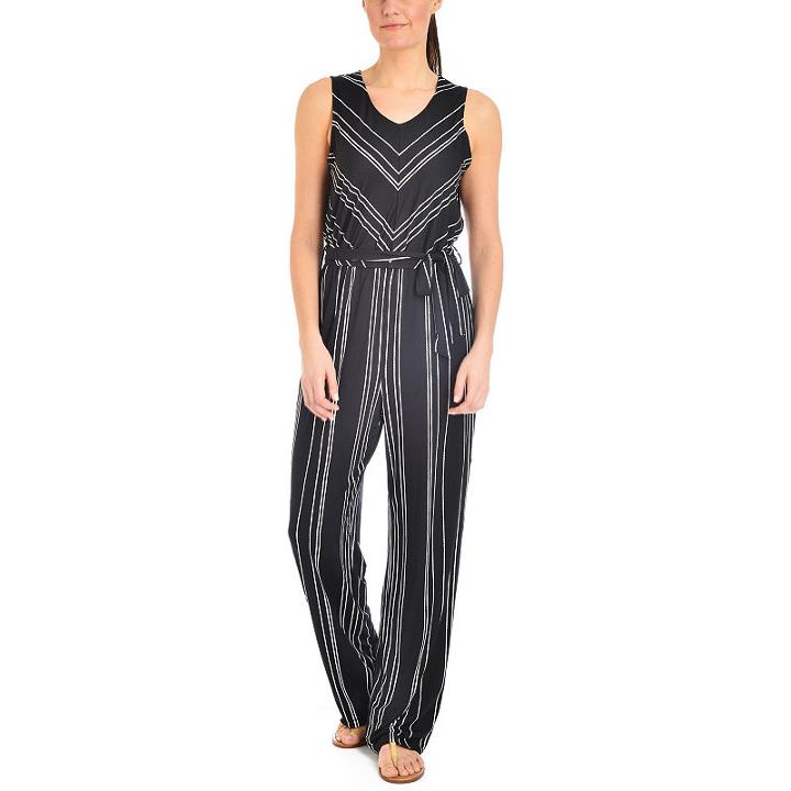 Ny Collection Printed Sleeveless Jumpsuit - Petites