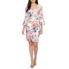 Ronni Nicole 3/4 Sleeve Floral Shift Dress
