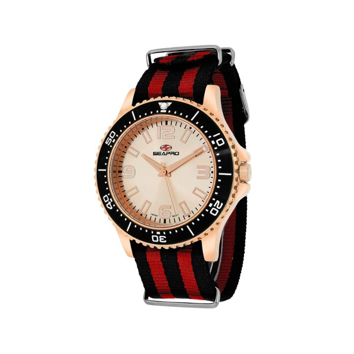 Sea-pro Tideway Mens Two Tone Strap Watch-sp5314nr