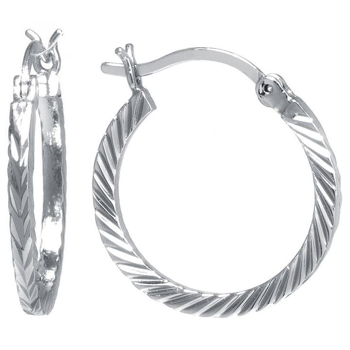 Sparkle Allure 21mm Hoop Earrings