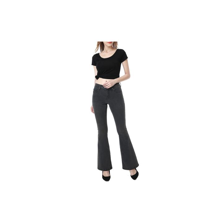 Phistic Women's Melanie Zip Front Flare Jeans