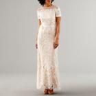 Melrose Short Sleeve Wedding Gown