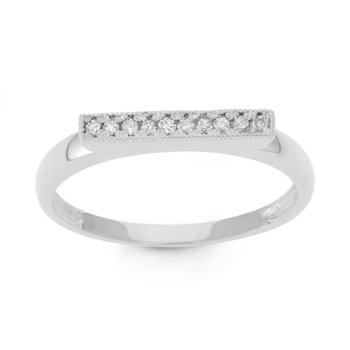Womens 1/10 Ct. T.w. Genuine White Diamond 10k Gold Band