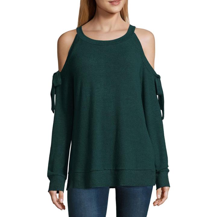 Belle + Sky Cozy Cold Shoulder Top