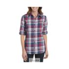 Dickies Quarter Sleeve Roll Up Plaid Shirt