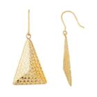 Limited Quantities 10k Triangle Pyramid Earrings