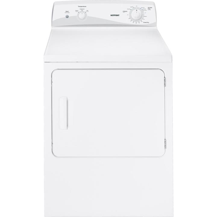 Hotpoint 6.0 Cu. Ft. Capacity Dura Drum Electric Dryer - Htdx100edww