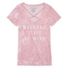 Short Sleeve  Weekend State Of Mind Graphic T-shirt- Juniors Plus