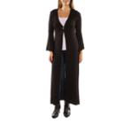 24/7 Comfort Apparel Women's One Button Maxi Jacket