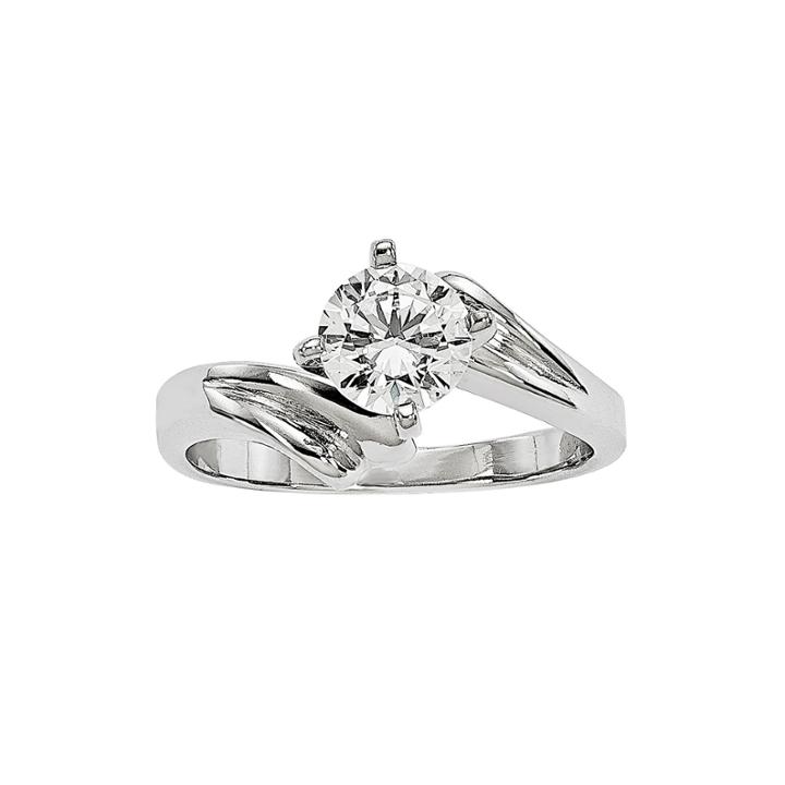 1 Ct. Diamond 14k White Gold Solitaire Ring