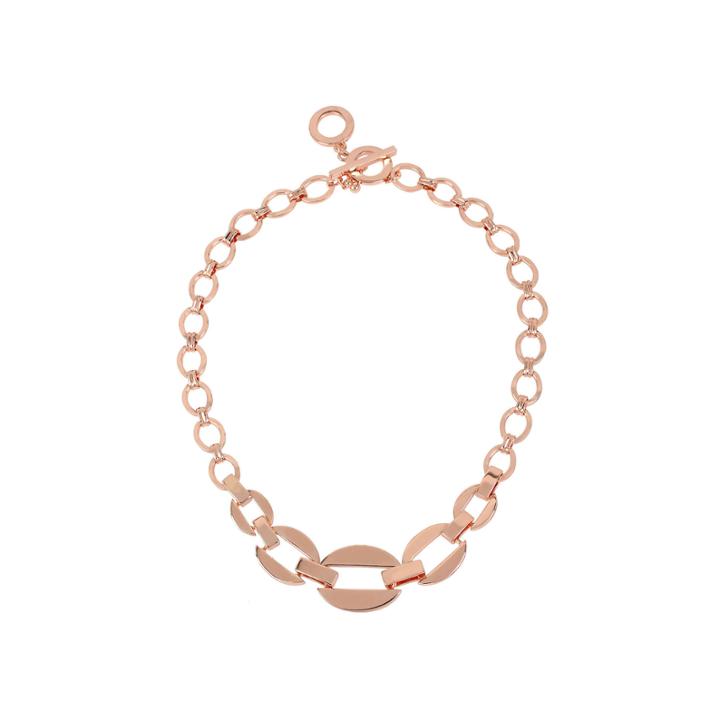 Worthington Rose-tone Link Collar Necklace