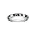 Personally Stackable Sterling Silver Hope Stackable Ring