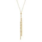 Womens 14k Gold Y Necklace