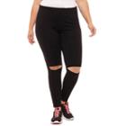 Xersion Slit Knee Knit Leggings-plus