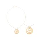 Liz Claiborne Long Hammered Gold-tone Pendant Necklace