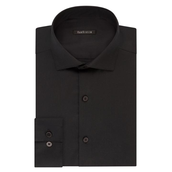 Van Heusen No-iron Lux Sateen Slim Fit Long Sleeve Dress Shirt