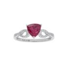 Lab-created Ruby And Diamond-accent Sterling Silver Ring
