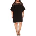 Boutique + 3/4 Sleeve Sheath Dress-plus