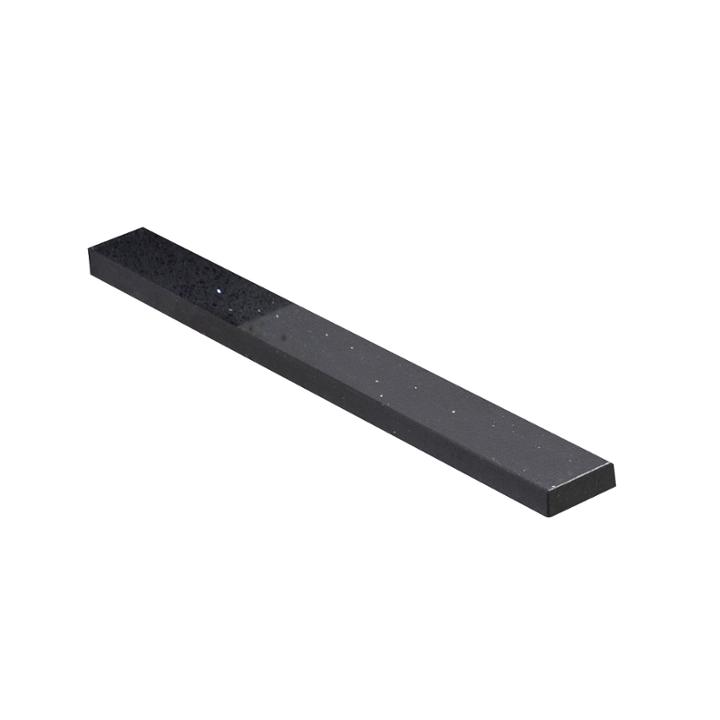 American Imaginations Xena Quartz Rectangle 2.5-in. W X 18.5-in. D Countertop In Black Galaxy