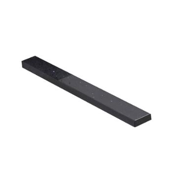 American Imaginations Xena Quartz Rectangle 2.5-in. W X 18.5-in. D Countertop In Black Galaxy