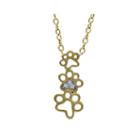 Aspca Tender Voices Diamond-accent Paw Pendant Necklace