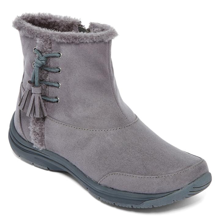Zibu&trade; Lorda Faux-fur Ankle Boots
