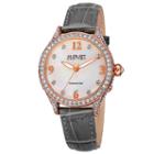 August Steiner Womens Gray Strap Watch-as-8188gy