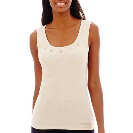 St. John's Bay Embellished Tank Top