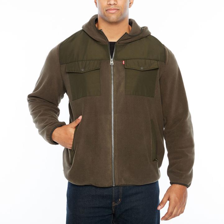 Levi's Midweight Hooded Fleece Jacket - Big And Tall