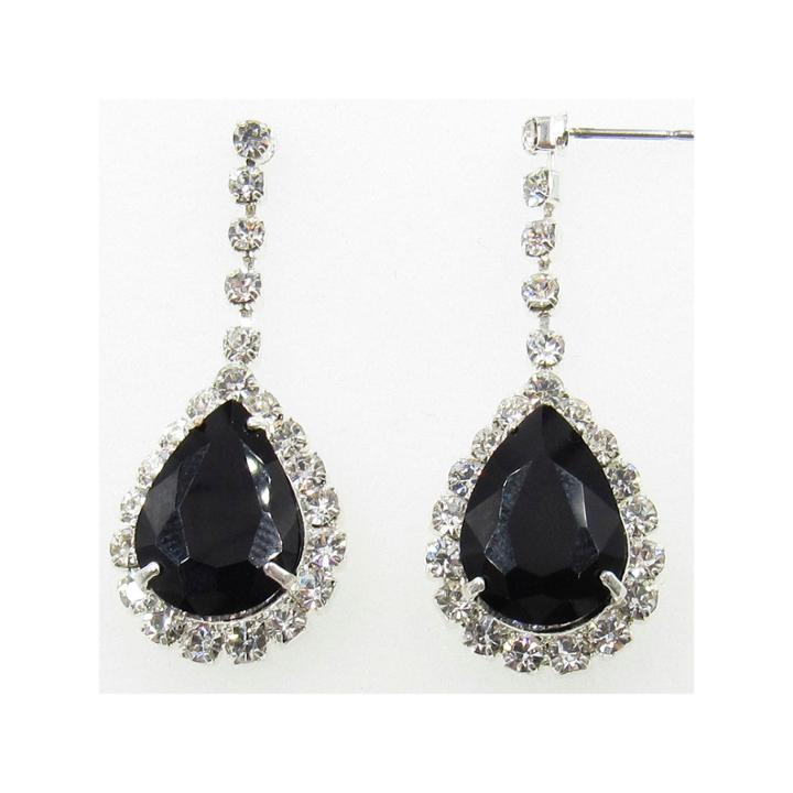 Vieste Rosa Black Brass Drop Earrings