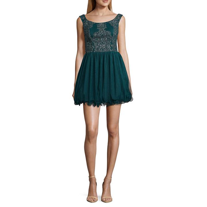 Speechless Sleeveless Embellished Party Dress-juniors