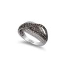 Le Vian Womens 1 3/8 Ct. T.w. Champagne Diamond 14k Gold Crossover Ring
