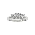 1 Ct. T.w. Diamond Platinum 3-stone Ring