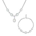 Lab-created Opal & Cubic Zirconia Necklace & Bracelet Set