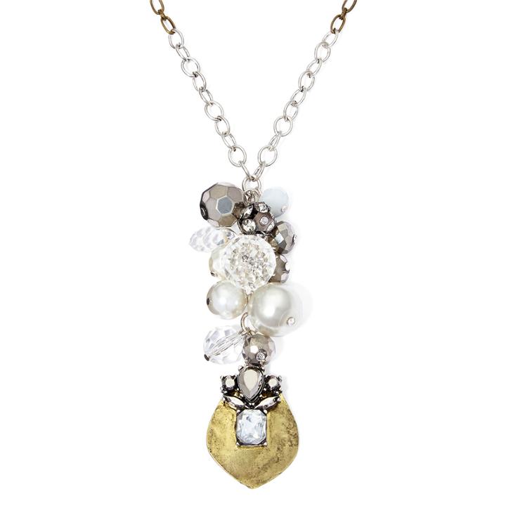 Messages From The Heart By Sandra Magsamen Two-tone Charm Necklace
