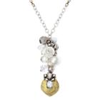 Messages From The Heart By Sandra Magsamen Two-tone Charm Necklace
