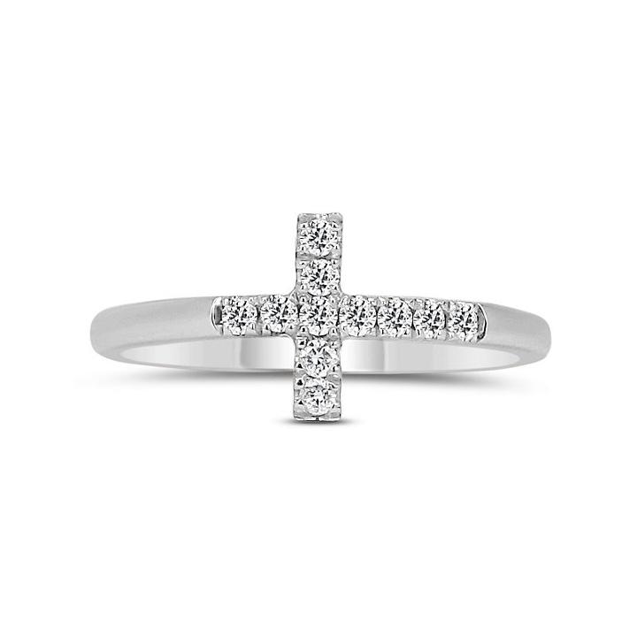 Womens 1/5 Ct. T.w. Genuine Diamond White Promise Ring