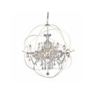 Warehouse Of Tiffany 5-light 22-inch Rosielee White Chandelier