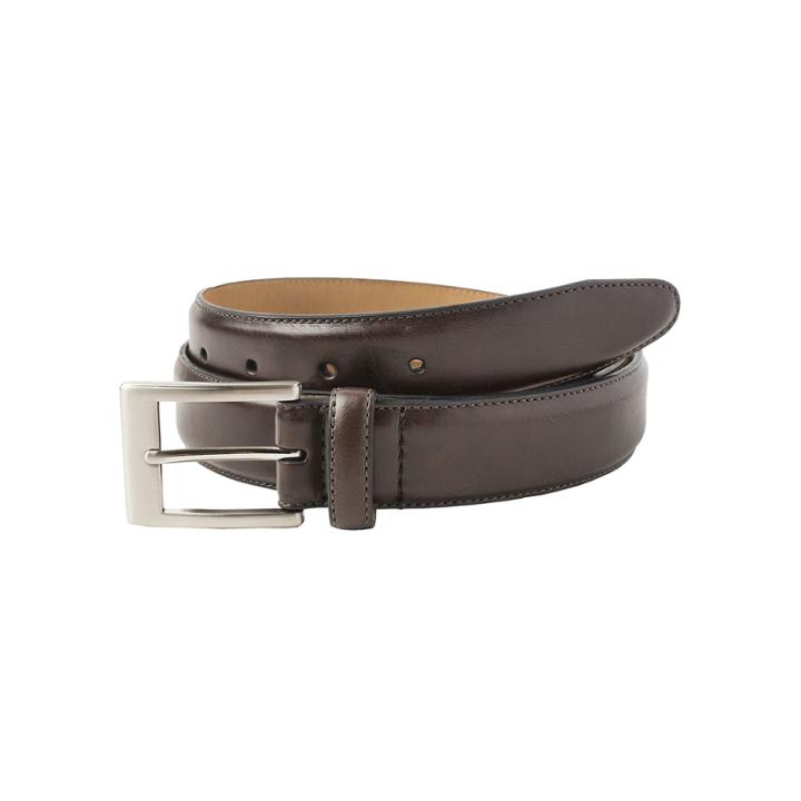 Stafford Single-stitch Plaque Dress Belt