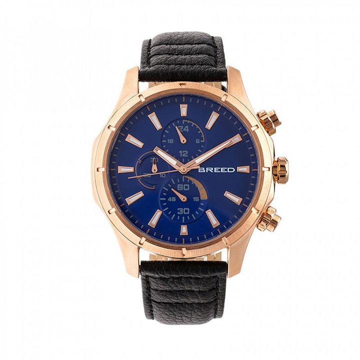 Breed Unisex Brown Strap Watch-brd6803