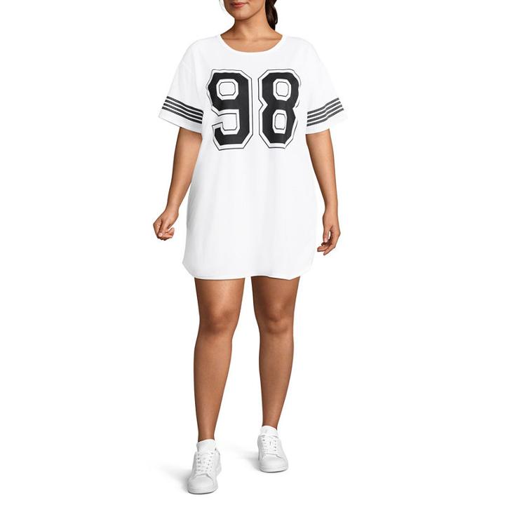 Flirtitude Varsity Dress - Juniors Plus