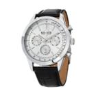 So & Co Ny Mens Monticello Leather Sport Quartz Watch With Am/pm Indicator J152p14