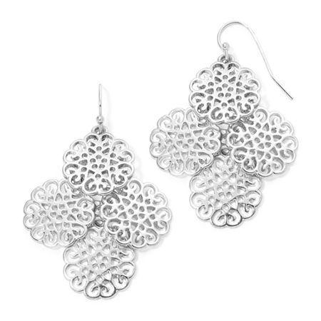 Liz Claiborne Silver-tone Chandelier Earrings